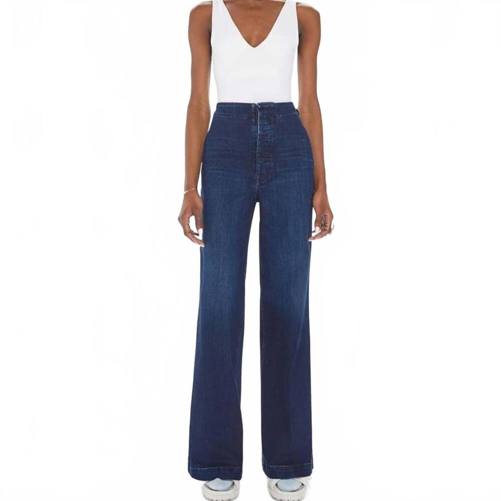 MOTHER Denim The Cinch Roller Sneak French Electro Women's Size 29